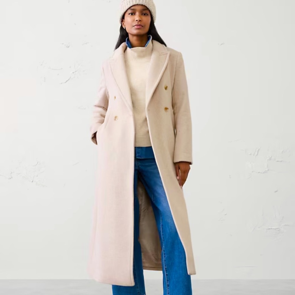 Banana republic timeless coat pearl size XL NWT